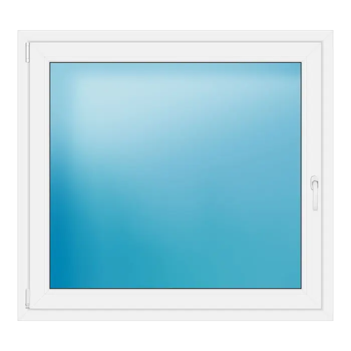 Einflügeliges Kunststofffenster 126x116 cm Weiß