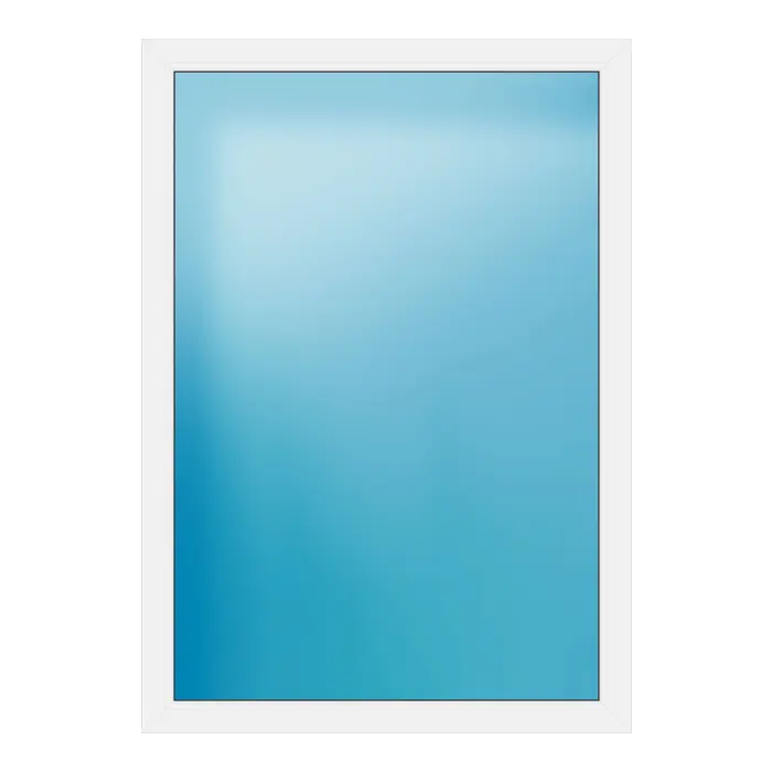 Festverglasung aus Kunststoff 120x170 cm Weiß