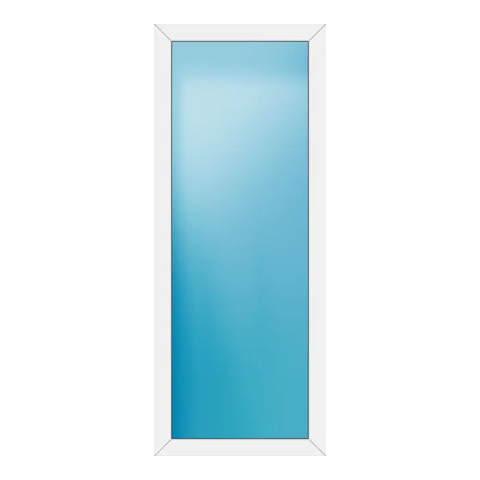 Festverglasung aus Kunststoff 80x202 cm Weiß
