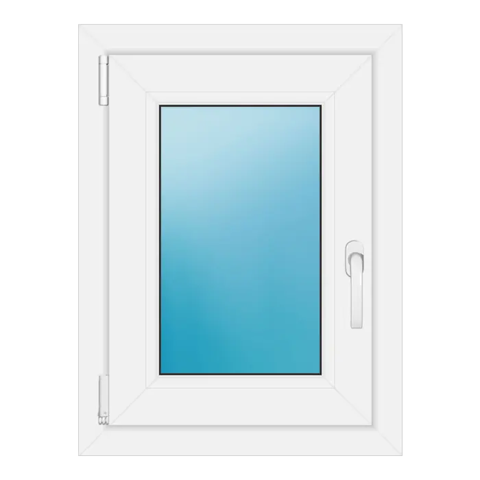 Einflügeliges Kunststofffenster 51x68 cm Weiß
