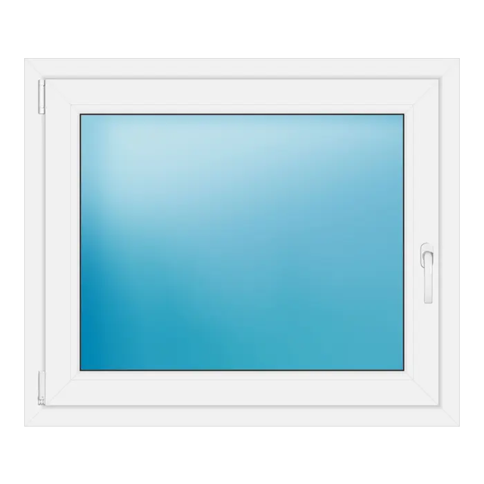 Einflügeliges Kunststofffenster 100x84,5 cm Weiß