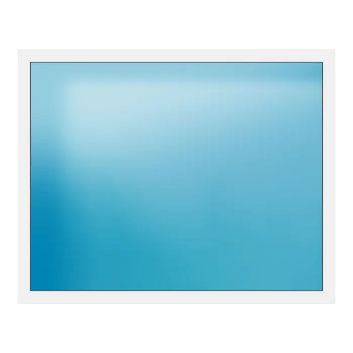 Festverglasung aus Kunststoff 200x160 cm Weiß