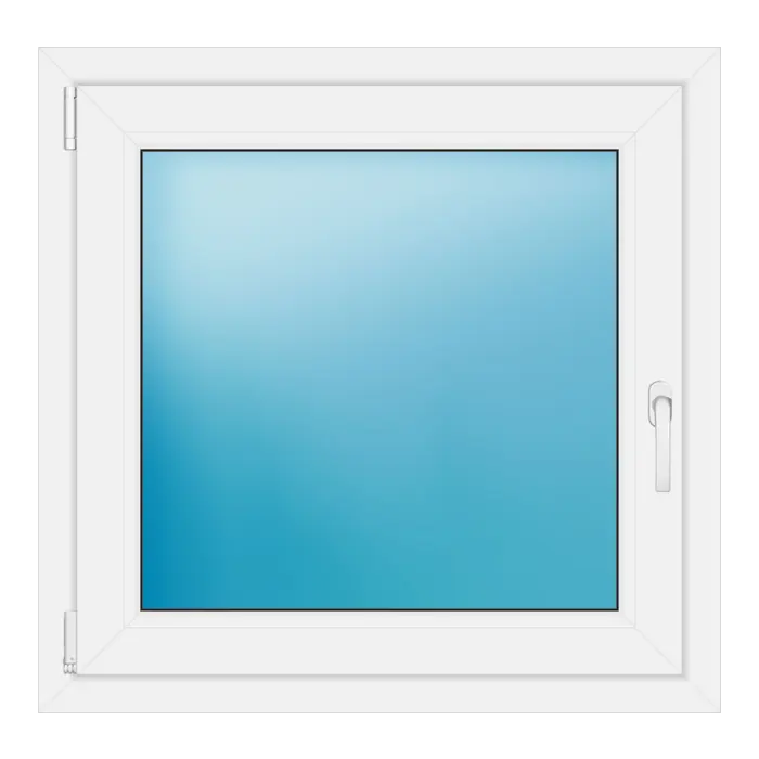 Einflügeliges Kunststofffenster 85x83 cm Weiß