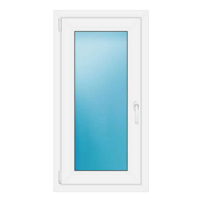 Einflügeliges Kunststofffenster 57,5x110 cm Weiß