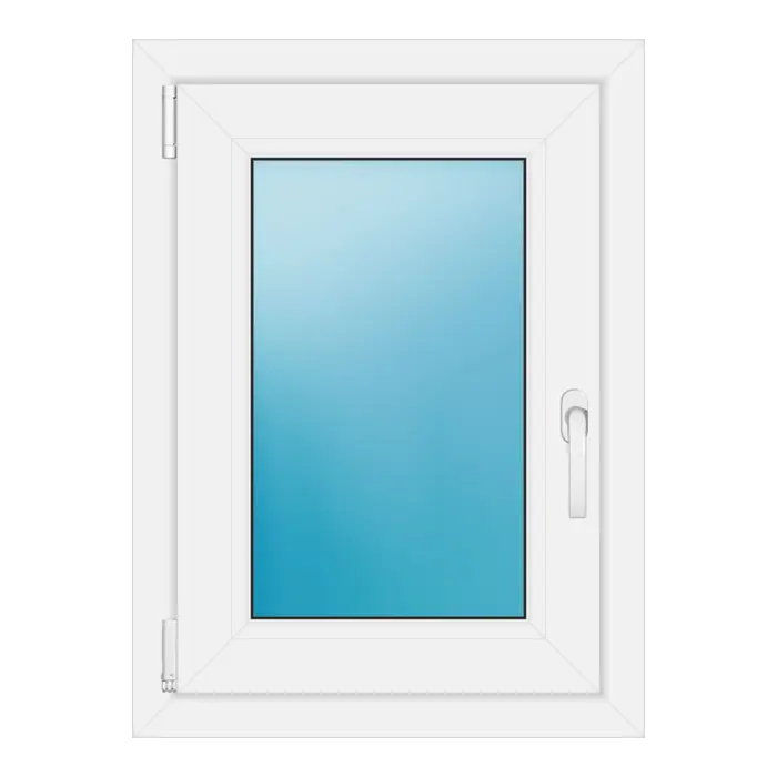 Einflügeliges Kunststofffenster 55x75 cm Weiß