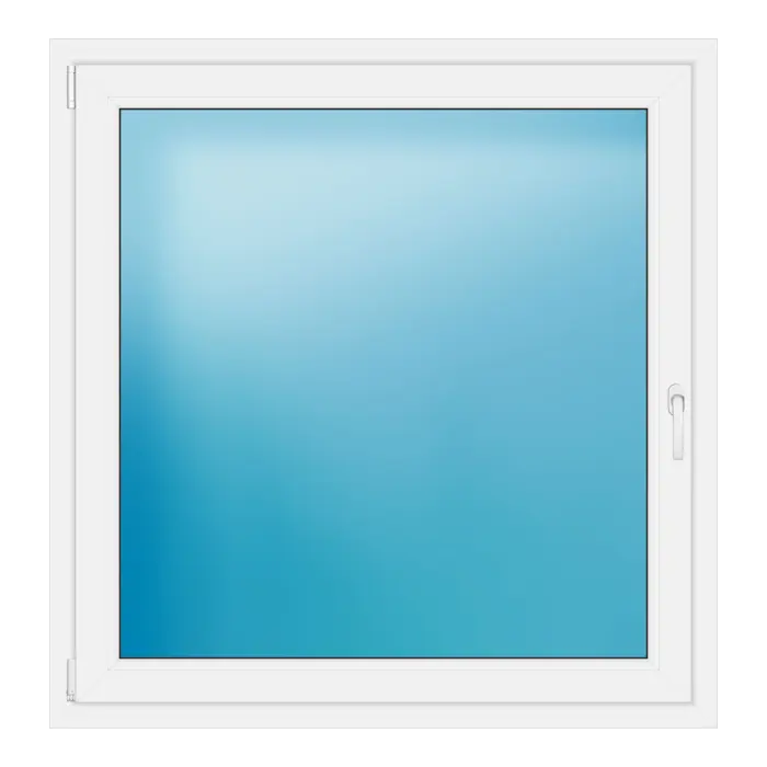 Einflügeliges Kunststofffenster 122x126 cm Weiß