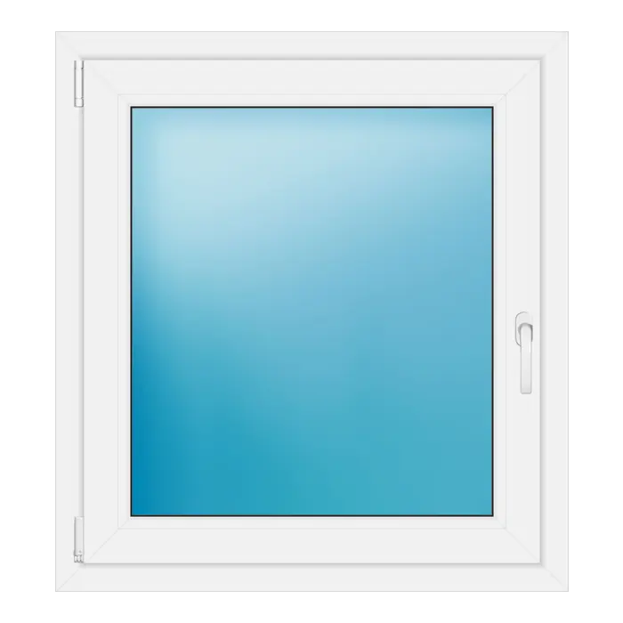 Einflügeliges Kunststofffenster 87x95 cm Weiß