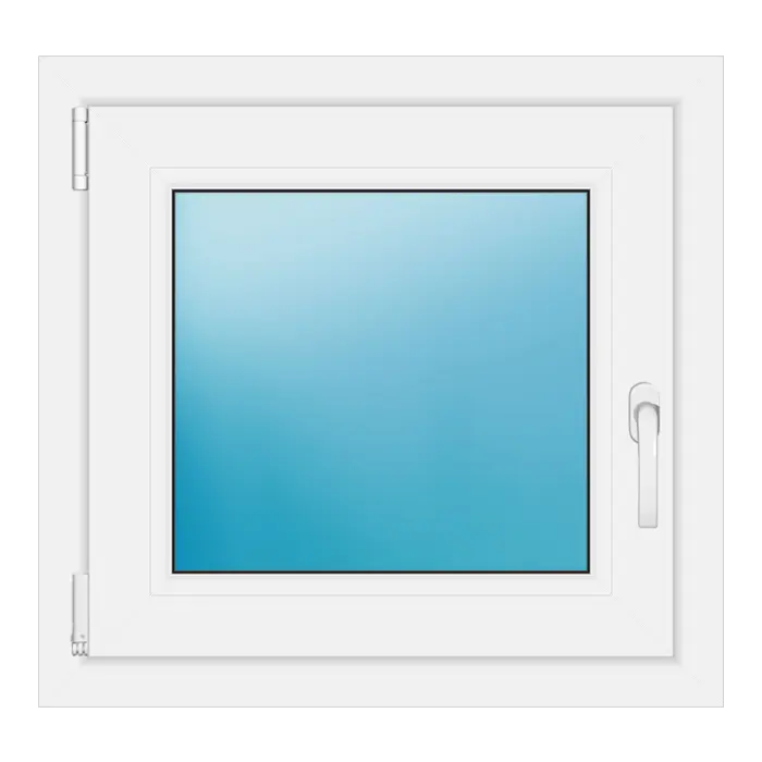 Einflügeliges Kunststofffenster 65,2x62 cm Weiß