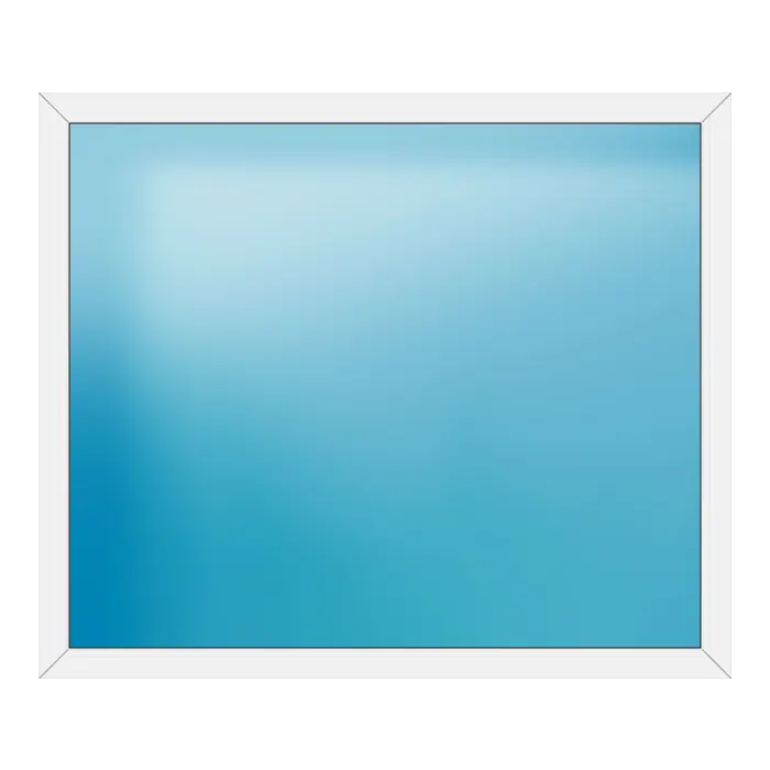 Festverglasung aus Kunststoff 182x154 cm Weiß