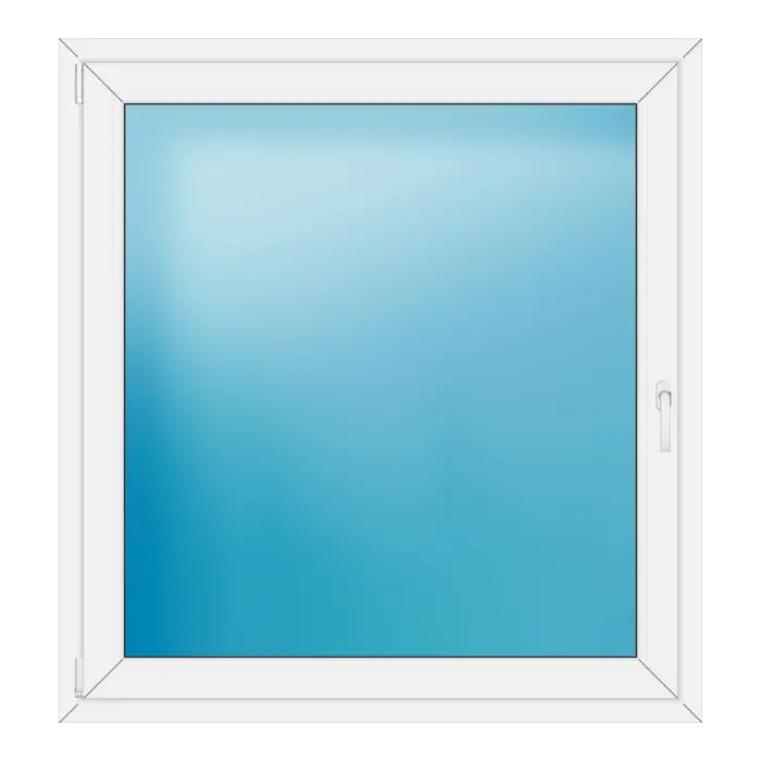 Einflügeliges Kunststofffenster 126x134 cm Weiß