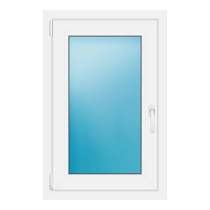 Einflügeliges Kunststofffenster 62x95 cm Weiß