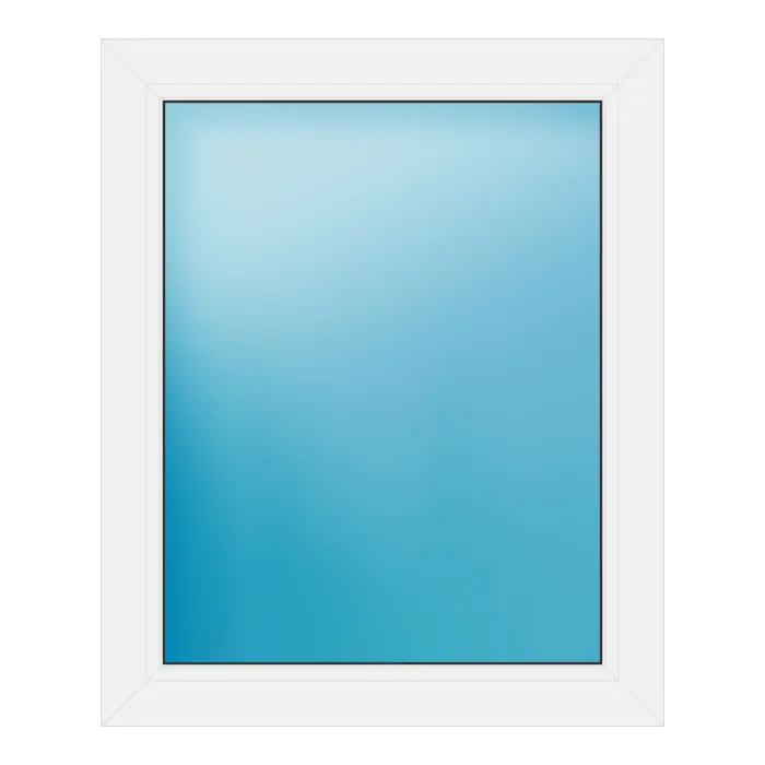 Festverglasung aus Kunststoff 72x88 cm Weiß