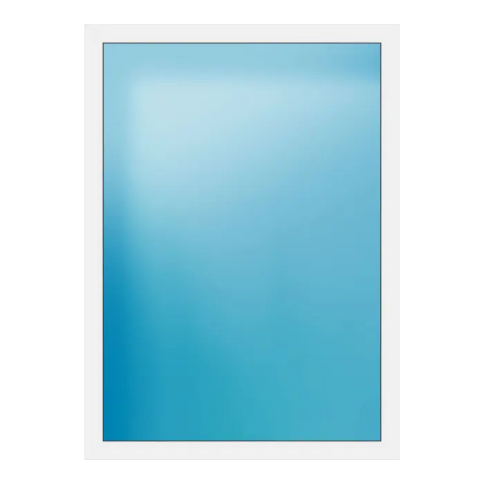 Festverglasung aus Kunststoff 136x188 cm Weiß