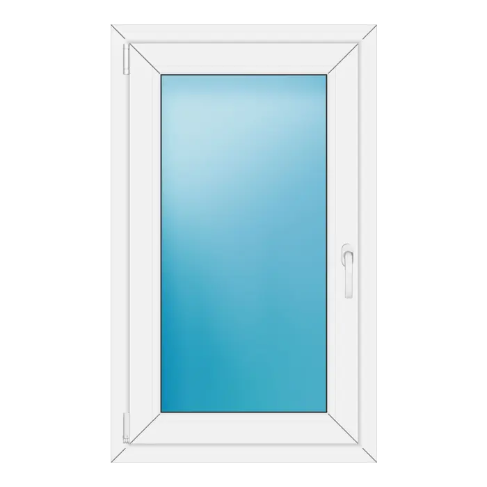 Einflügeliges Kunststofffenster 68x112 cm Weiß