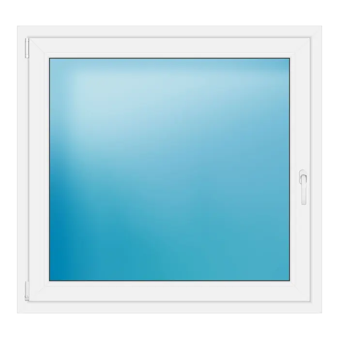 Einflügeliges Kunststofffenster 121x114 cm Weiß