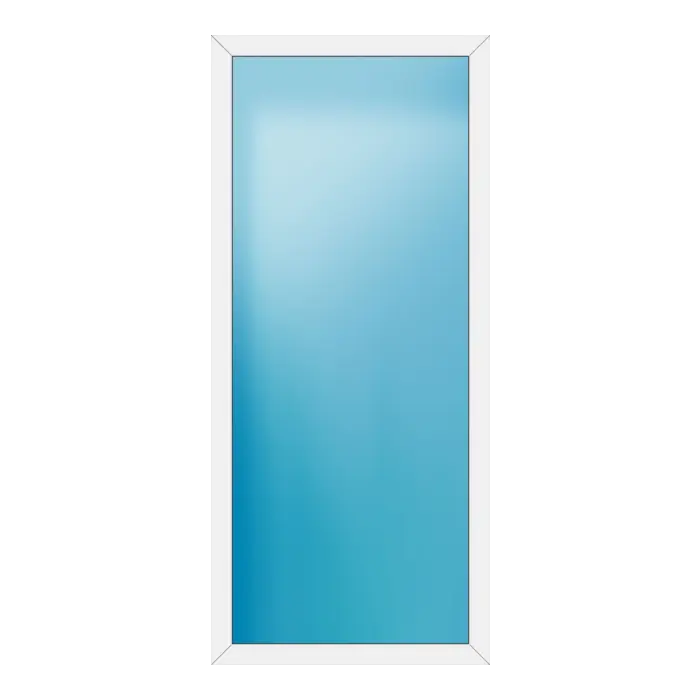 Festverglasung aus Kunststoff 106x240 cm Weiß