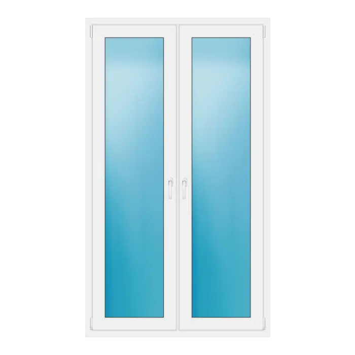 Terrassentür 120x207 cm Weiß