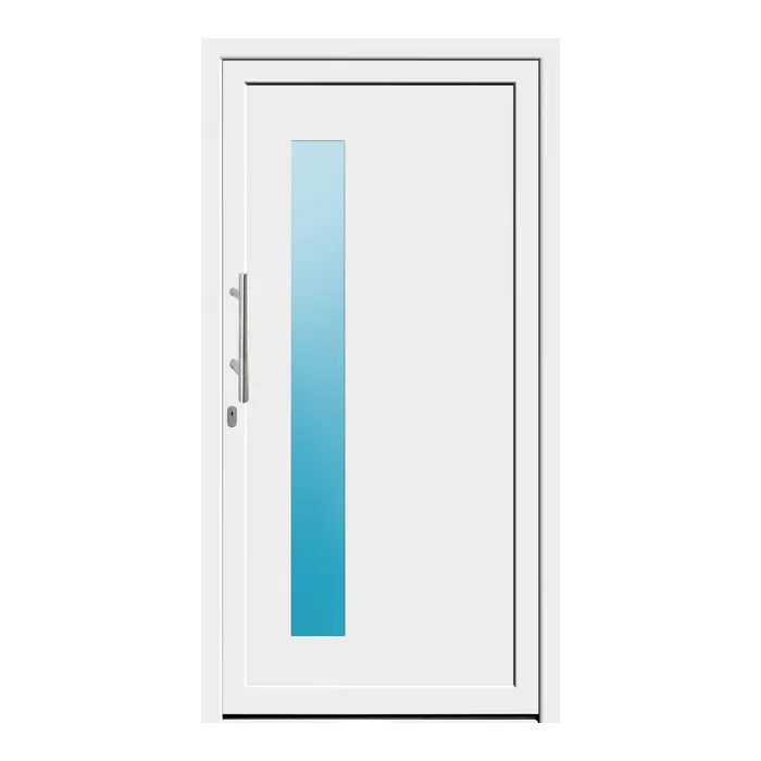 Haustür Kunststoff 110x210 cm Pluto Weiß
