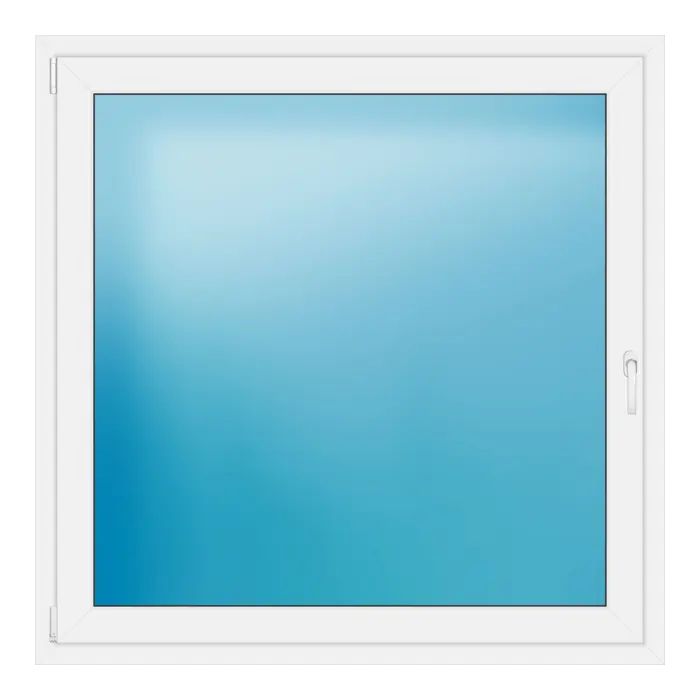 Einflügeliges Kunststofffenster 137,5x137,5 cm Weiß