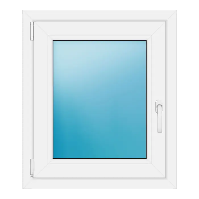 Einflügeliges Kunststofffenster 65,1x75,5 cm Weiß