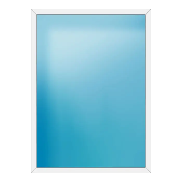 Festverglasung aus Kunststoff 178x244 cm Weiß