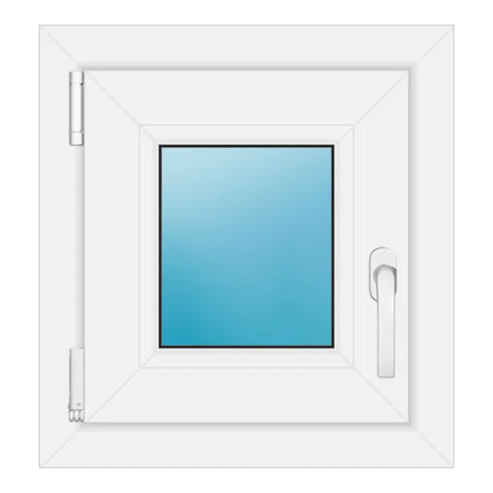 Einflügeliges Kunststofffenster 44x47 cm Weiß