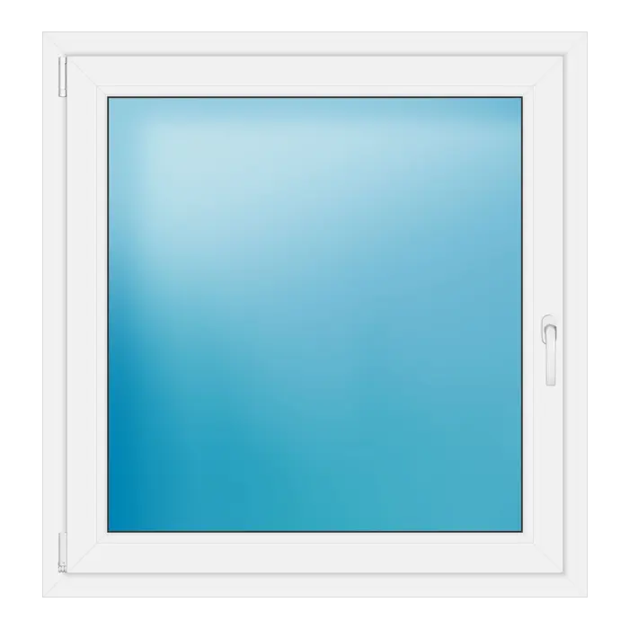 Einflügeliges Kunststofffenster 107x111 cm Weiß