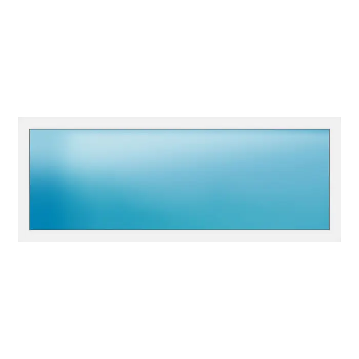 Festverglasung aus Kunststoff 224x86 cm Weiß
