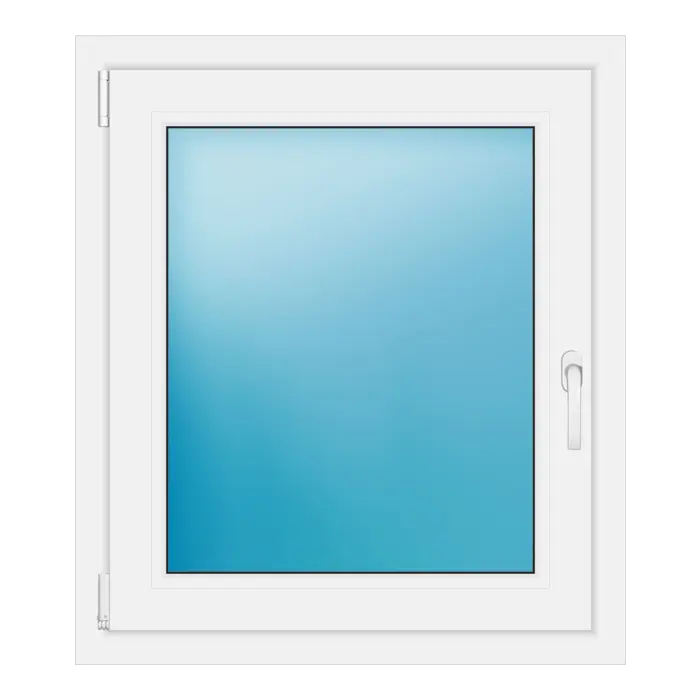 Einflügeliges Kunststofffenster 77x88 cm Weiß