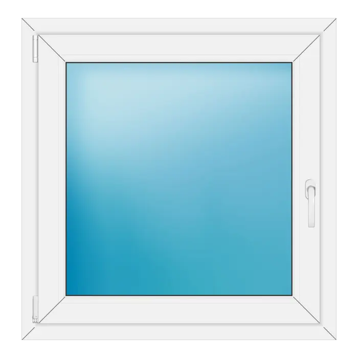Einflügeliges Kunststofffenster 91x93 cm Weiß