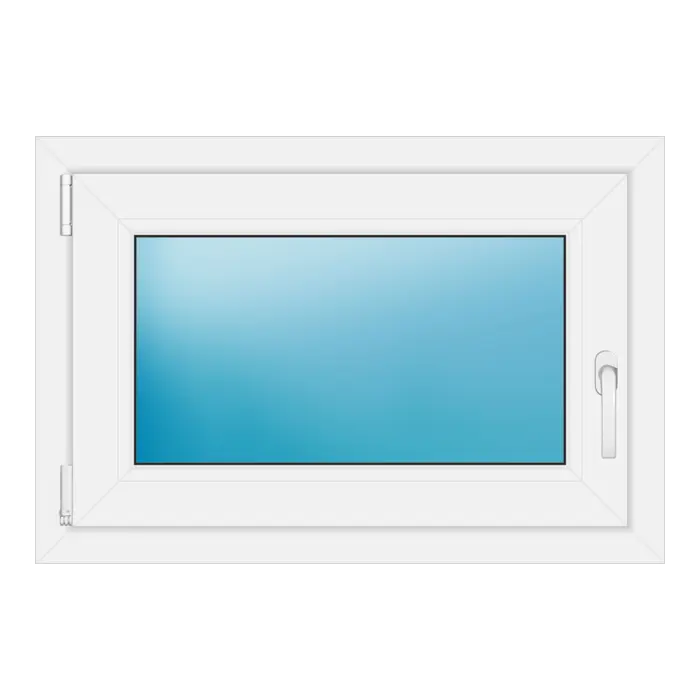Einflügeliges Kunststofffenster 81x55 cm Weiß