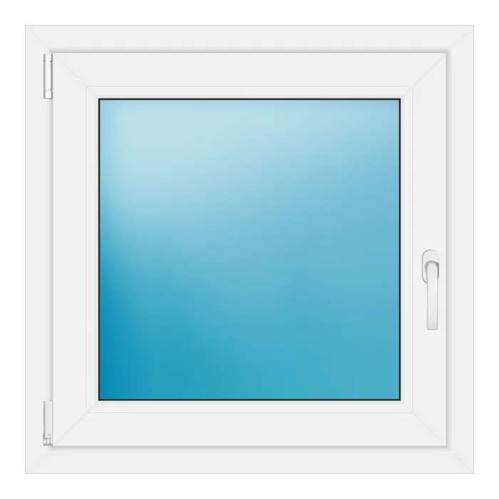 Einflügeliges Kunststofffenster 78x78 cm Weiß
