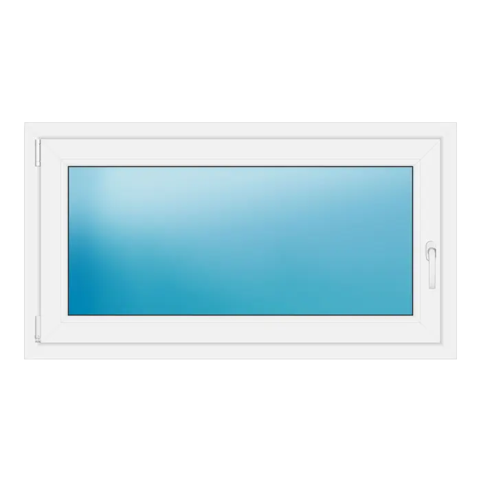 Einflügeliges Kunststofffenster 126x69 cm Weiß