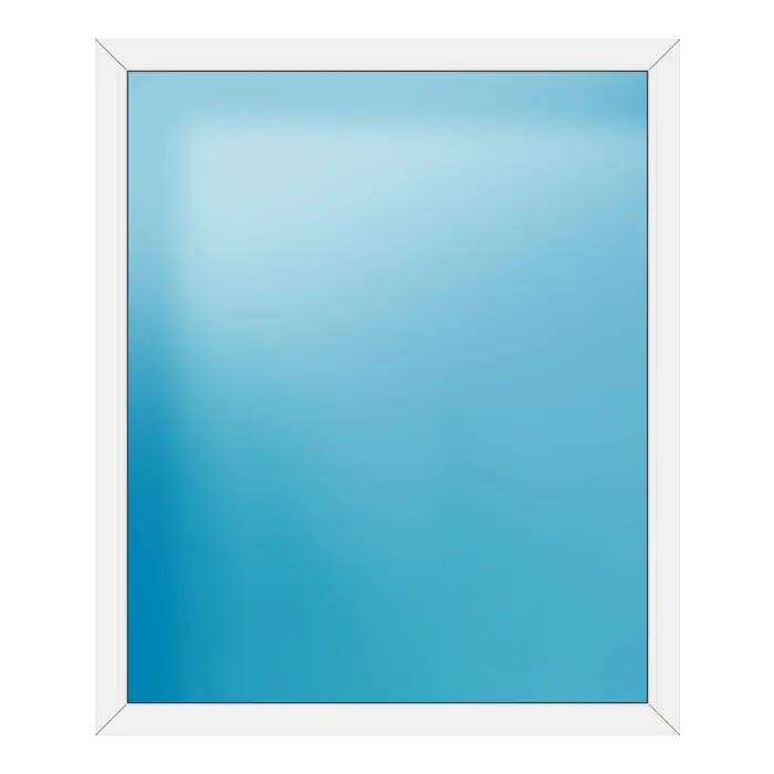 Festverglasung aus Kunststoff 146x174 cm Weiß