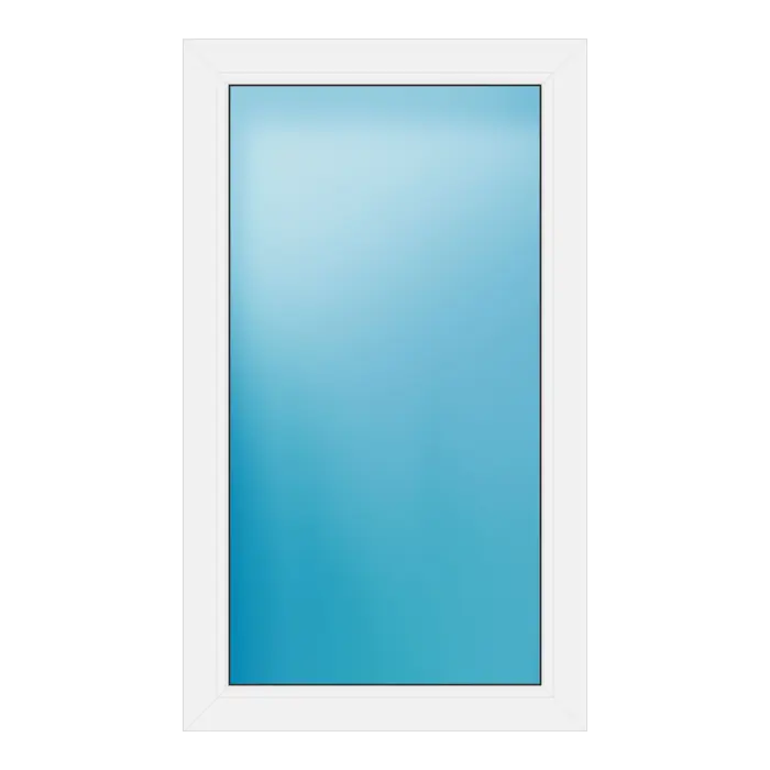 Festverglasung aus Kunststoff 70x120 cm Weiß