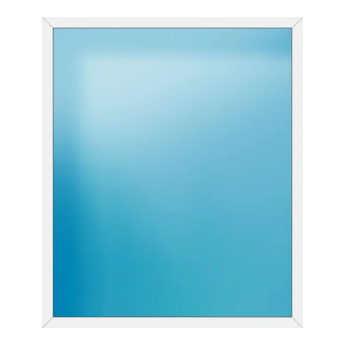 Festverglasung aus Kunststoff 196x234 cm Weiß
