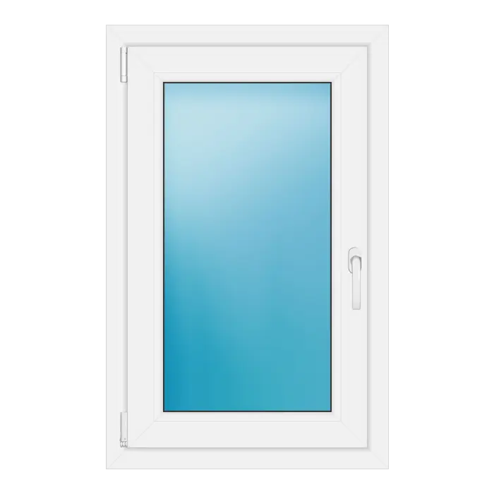 Einflügeliges Kunststofffenster 63x99 cm Weiß
