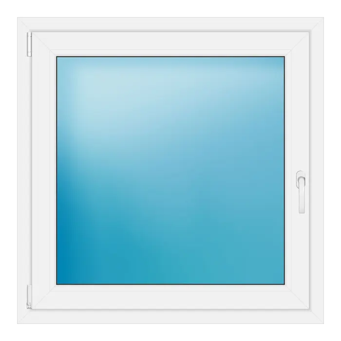 Einflügeliges Kunststofffenster 100x100 cm Anthrazit genarbt