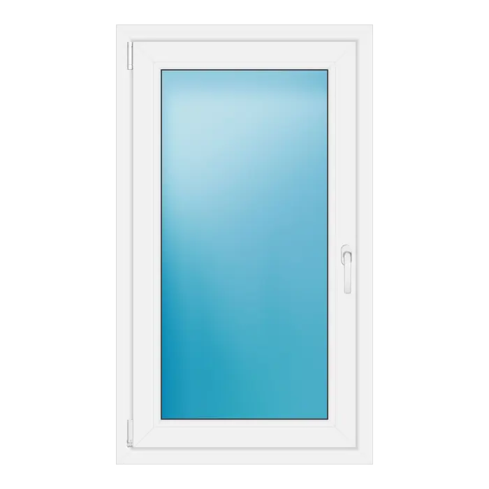 Einflügeliges Kunststofffenster 73x125 cm Weiß