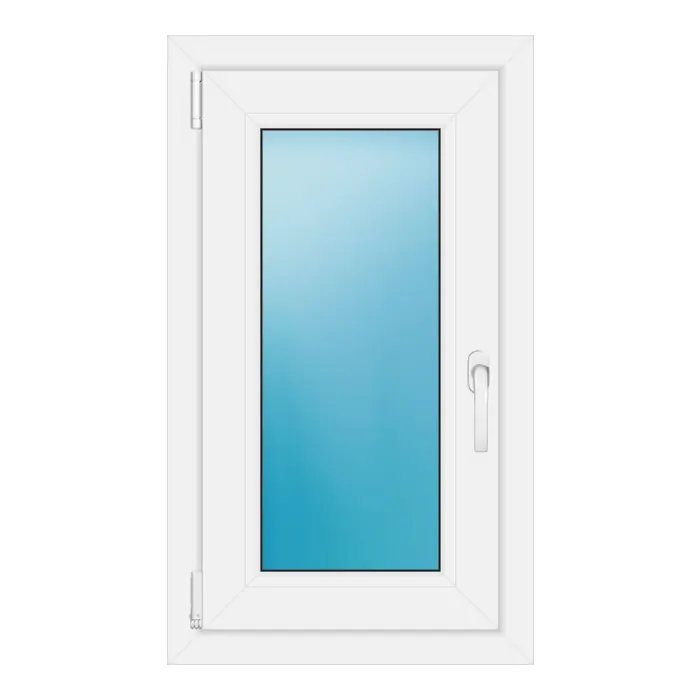 Einflügeliges Kunststofffenster 50x86 cm Weiß