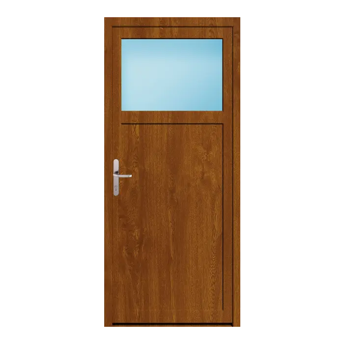Nebeneingangstür 88x200,2 cm 1/3 Glas Golden Oak genarbt