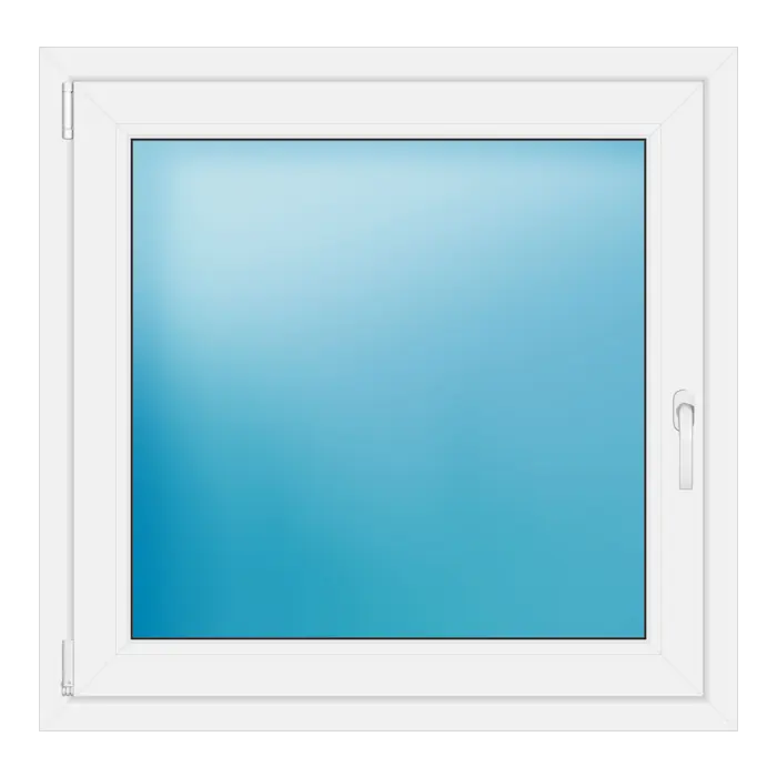 Einflügeliges Kunststofffenster 97x95 cm Weiß
