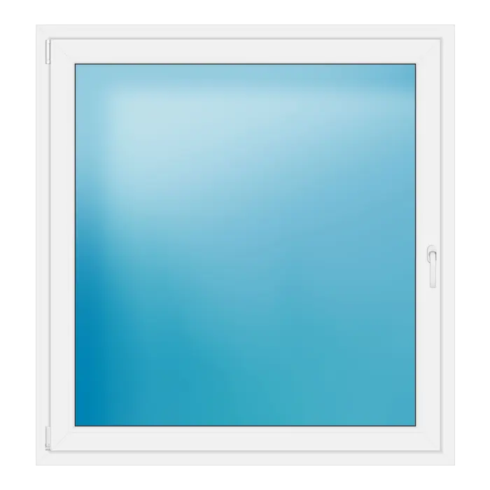 Einflügeliges Kunststofffenster 137x144 cm Weiß
