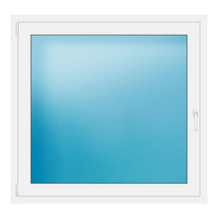 Einflügeliges Kunststofffenster 126x121 cm Weiß