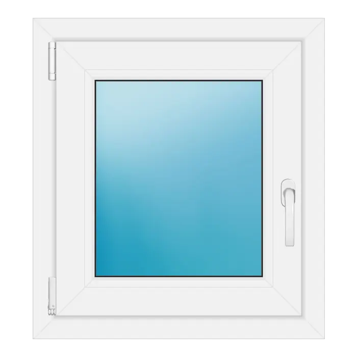 Einflügeliges Kunststofffenster 60x66 cm Weiß