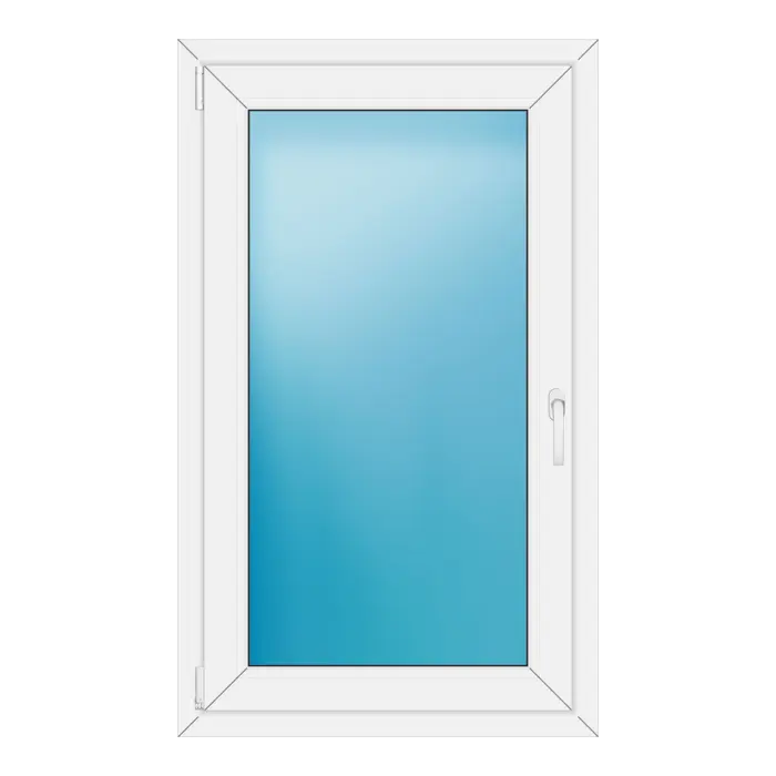 Einflügeliges Kunststofffenster 76x126 cm Weiß
