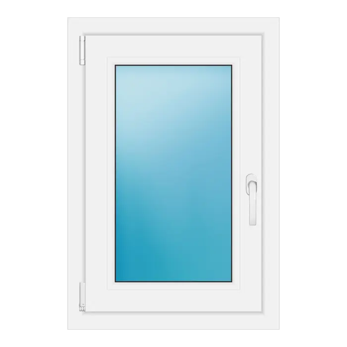 Einflügeliges Kunststofffenster 57x84 cm Weiß