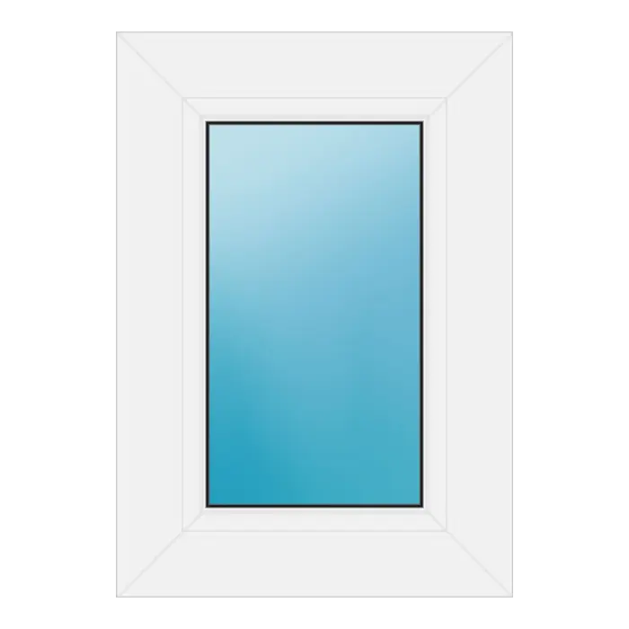 Festverglasung aus Kunststoff 35x50 cm Basaltgrau Feinstruktur