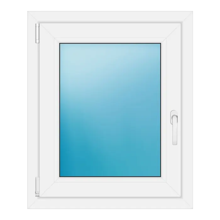 Einflügeliges Kunststofffenster 66x79 cm Weiß