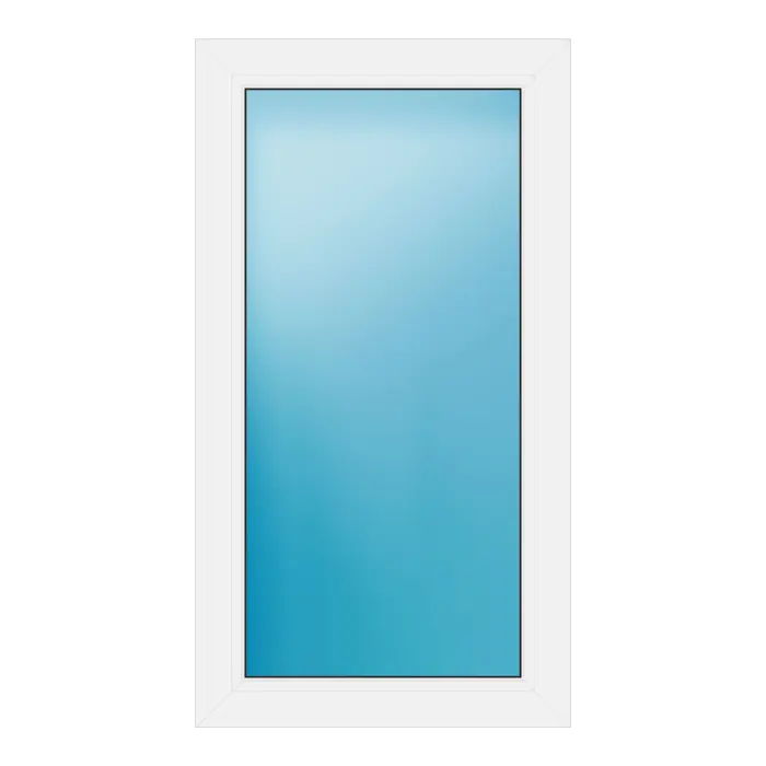 Festverglasung aus Kunststoff 60x110 cm Weiß